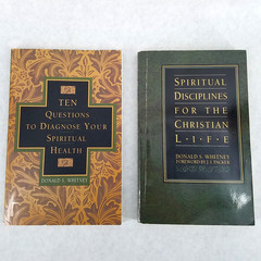 Donald S. Whitney Lot of 2 Softcovers – Spiritual Disciplines & Ten Questions