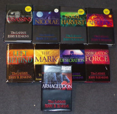 Lot 9 Tim LaHaye Jerry Jenkins Left Behind Series HB Books Armageddon Mark