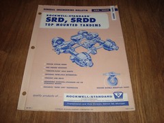 1961 Rockwell Standard General Engineering Bulletin SRD SRDD TopTandem EB 351-1