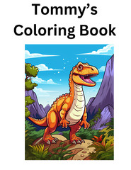 “Cute Dinosaur Coloring Book – Perfect Gift for Kids Who Love Dinosaurs”