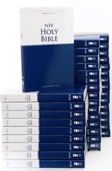 NIV Bible Blue “20 OUTREACH BIBLES” Wholesale Bibles BRAND NEW in Shrink Wrap!!