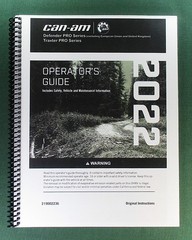 2022 Can-Am Defender PRO XT HD10 Owner’s Manual: 228 Pages & Protective Covers