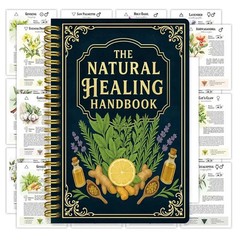 The Natural Healing Handbook, Spiral-Bound Guide For Herbal Remedies And Natural