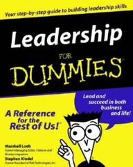 Leadership For Dummies – Paperback By Loeb, Marshall – VERY GOOD