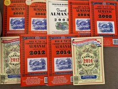 Lot of 9 Farmer’s Almanac(s) 02, 03 (2), 04, 08, 12’(2), 14’(2) VGUC +