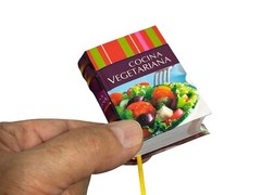Miniature book “Cocina Vegetariana” more than 80 recipes 320 pages color photos