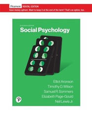 SOCIAL PSYCHOLOGY [RENTAL EDITION] BY Elliot Aronson PAPERBACK **VERY_GOOD**