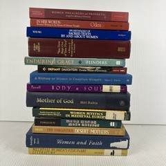 Lot of 14 books on Women in Christian History and Church mystics feminist early