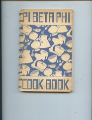 1952 “PI BETA PHI NATIONAL FRATERNITY” COOK BOOK (128 PAGES, LOTS OF RECIPES)