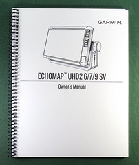 Garmin Echomap UHD2 74sv Owner’s Manual: Full Color 180 Pages & Clear Covers