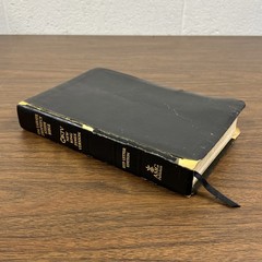 Tim LaHaye Prophecy Study Bible NKJV Leather Black Red Letter 2001 (Worn Cover)