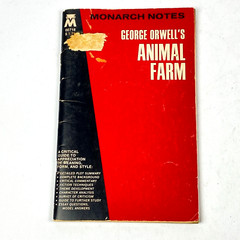 Animal Farm by George Orwell 1965 Monarch Notes Booklet #00718 Vintage