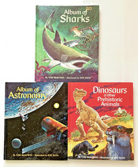VTG Rand McNally lot 3 Album of Sharks Astronomy Dinosaurs Tom McGowen Rod Ruth