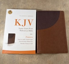 Thomas Nelson King James Holy Bible Giant Print Soft Leather KJV Brown
