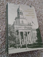 Baylor University 1977 Alumni Directory Hardback Book Waco Texas Bears Baptist