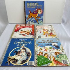 Golden Books Lot of 5, Christmas, Well Loved Measures 8×6.625 inches