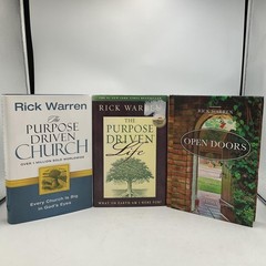 Rick Warren 3-Book Set The Purpose Driven Church, Life, Open Doors HC USA
