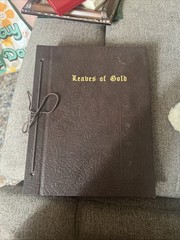 Leaves of Gold Hardcover Faux Leather Bound Book